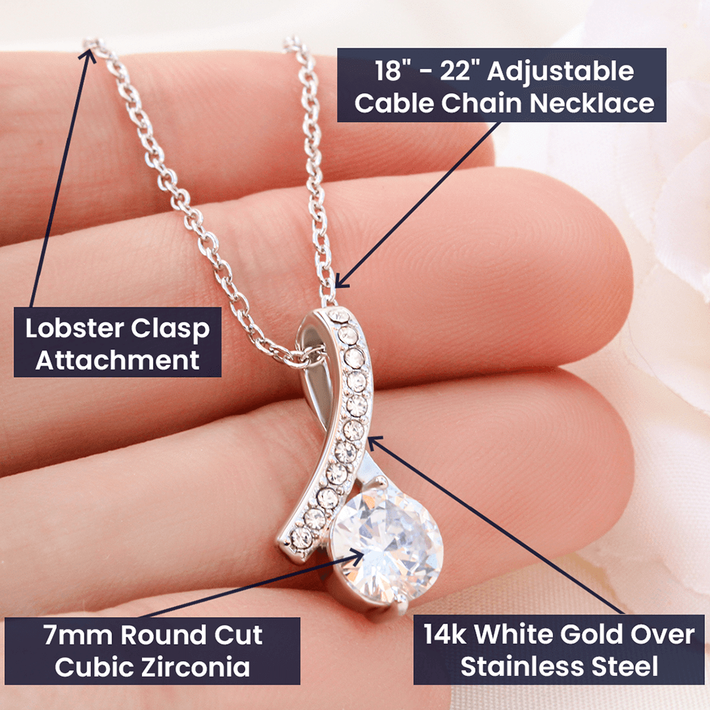 To Mom From Daughter - Assured love - Merry Christmas - Alluring Beauty Necklace Mothers Day Gift