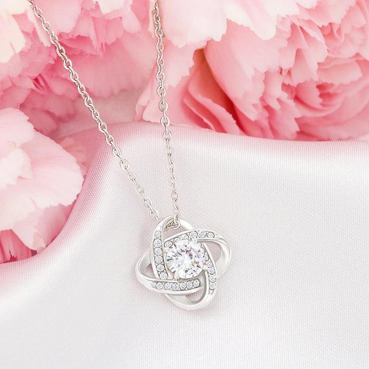 The Perfect Gift For Mommy - An Unbreakable Bond Mothers Day Love Knot Necklace