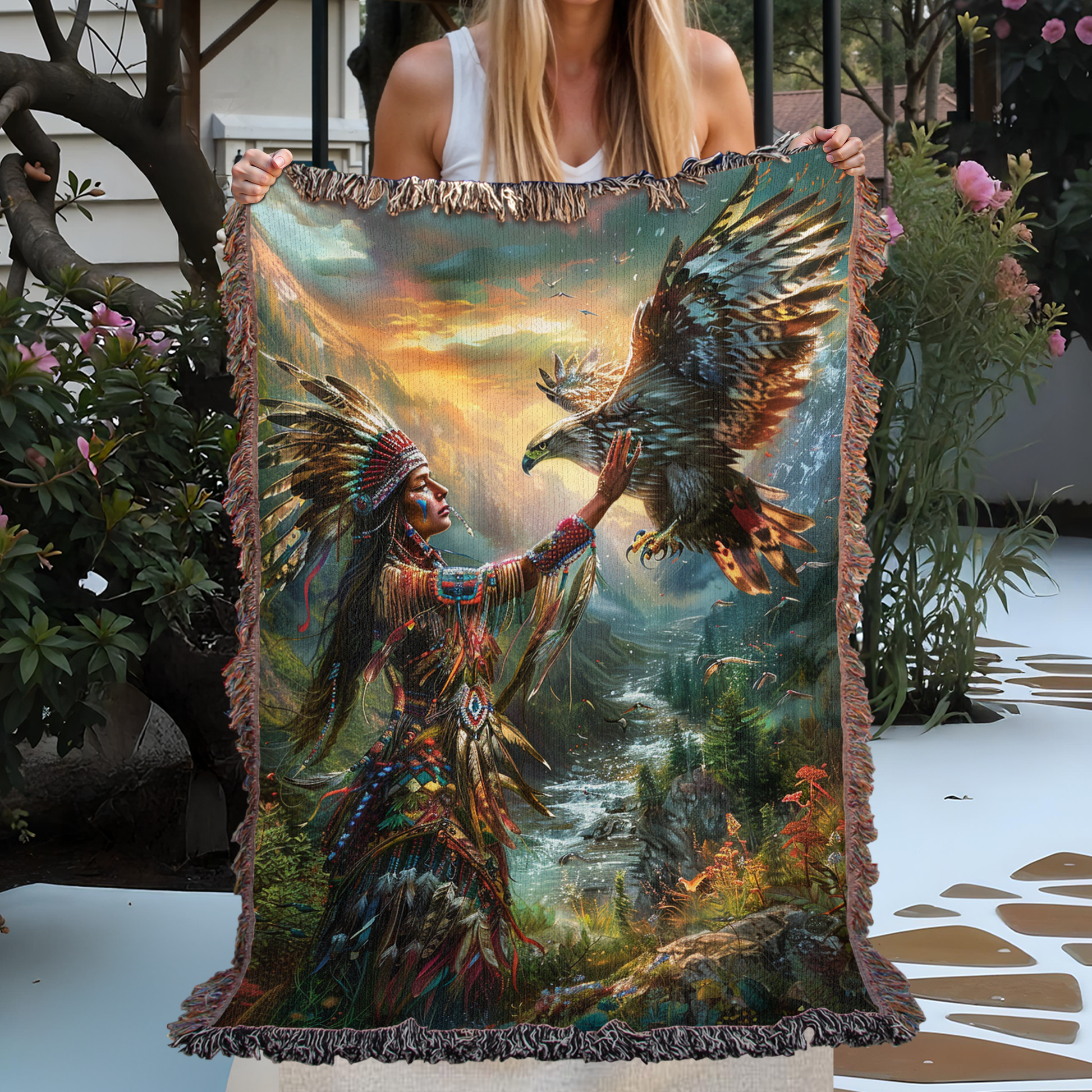 Eagle Spirit Woven Blanket