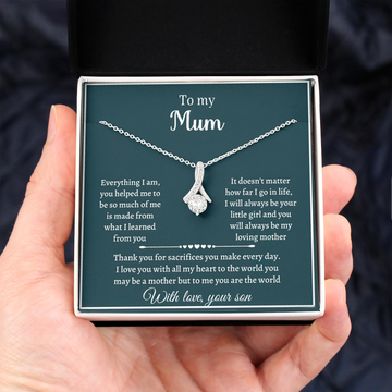 Mother's Day Gift from Son - I love you with all my heart to the world you may be a mother but to me you are the world