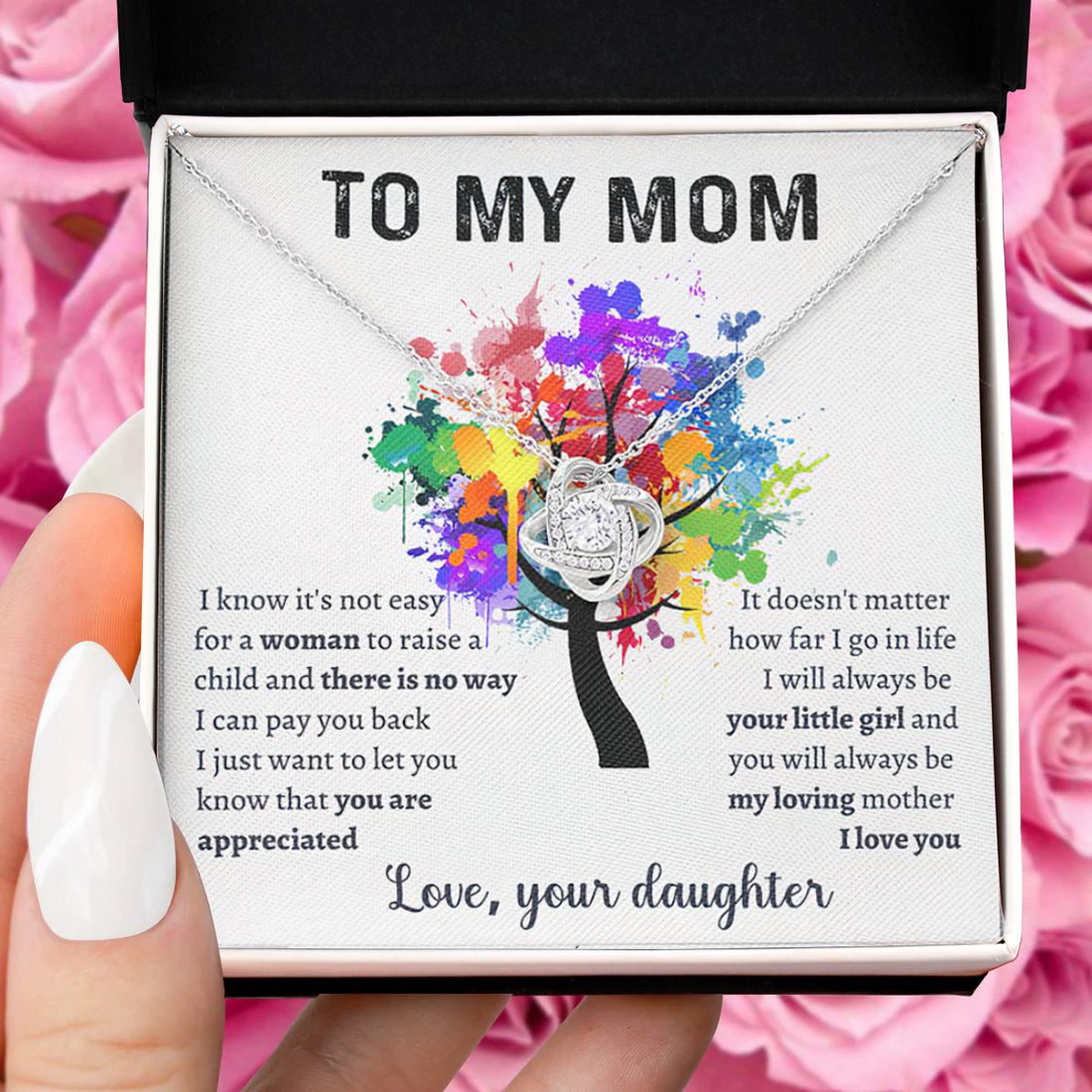 Gift for mother from daughter- you will always be my loving mother