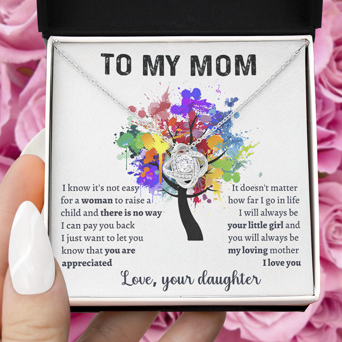 Gift for mother from daughter- you will always be my loving mother