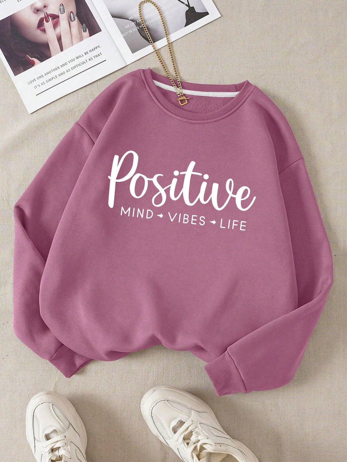 Graphic Thermal Lined Sweatshirt