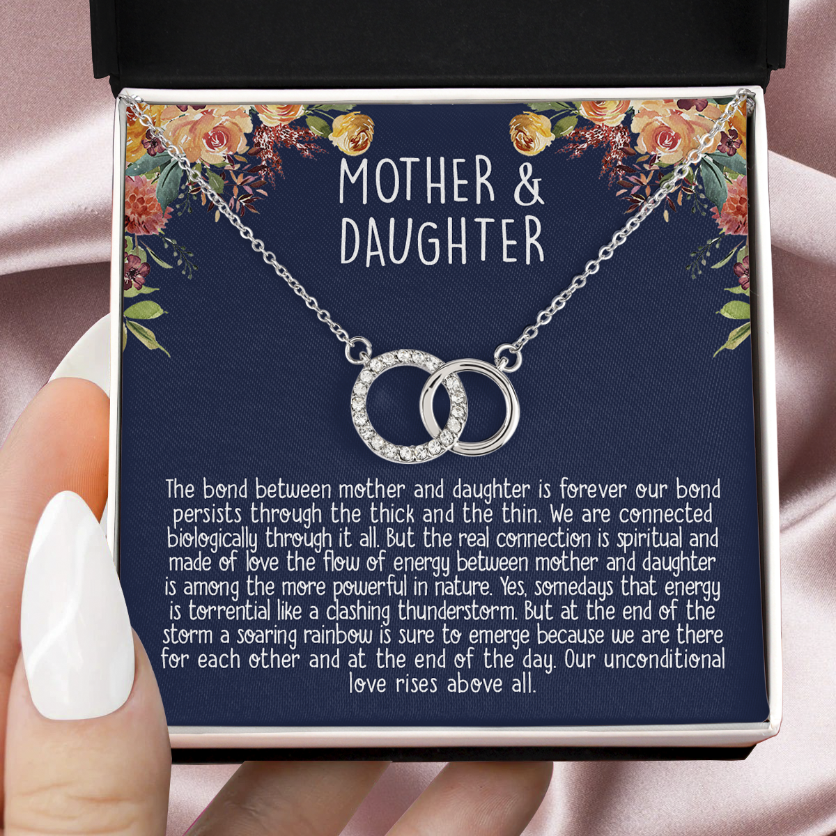 Gift for Mother and Daughter- The bond between mother and daughter is forever our bond persists through the thick and the thin