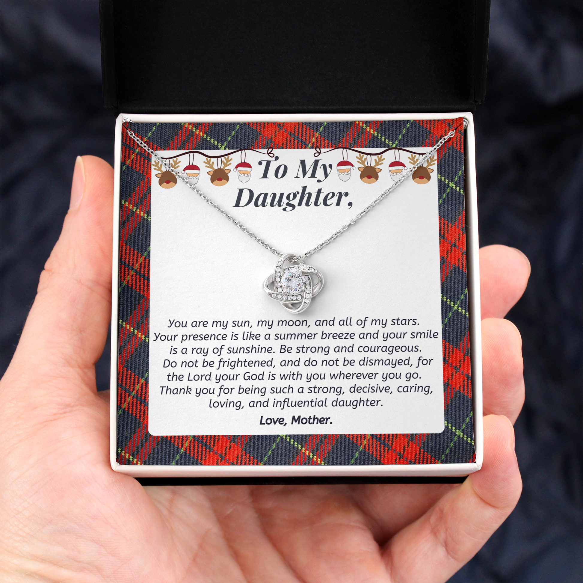 Christmas Gift to Daughter - Thank you for being such a strong, decisive, caring, loving, and influential daughter.