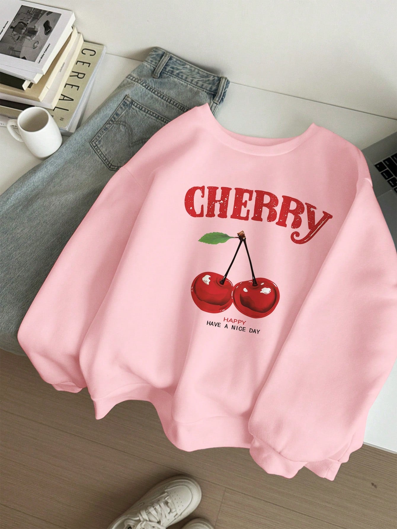 Cherry Blossom Sweatshirt For Women