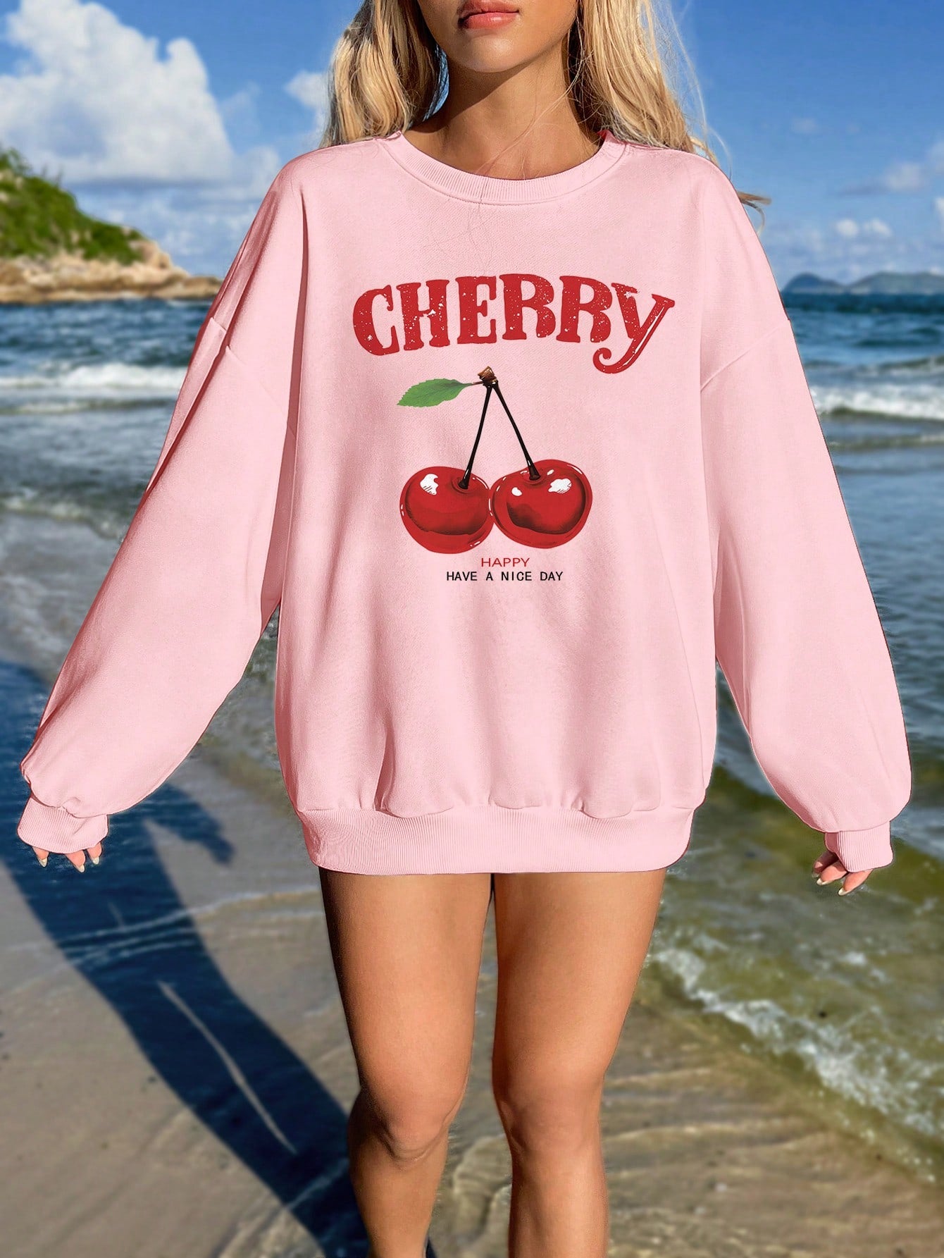 Cherry Blossom Sweatshirt For Women