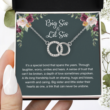 Big Sister & Little Sister Necklace, Pair Perfect Necklace, Gift For Sister