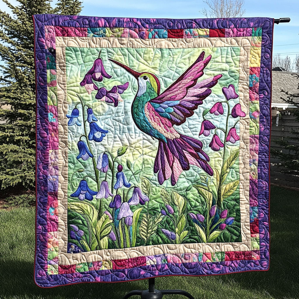 A Symphony of Bluebell Quilted Blanket Best Couch Throw Blanket Hummingbird Stuff To Buy - Marykun