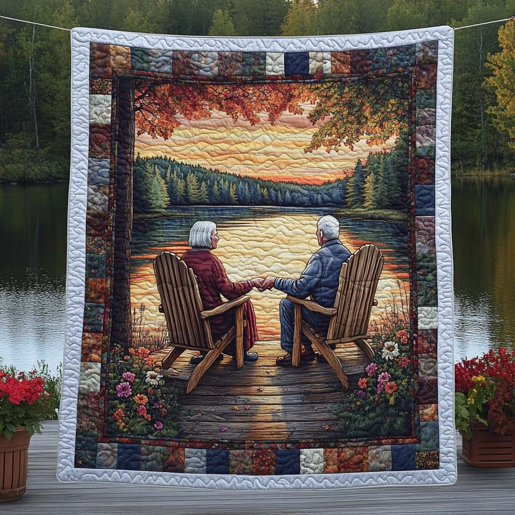 Aging Gracefully Quilted Blanket Cute Couple Blankets Anniversary Gifts For Couples - Marykun
