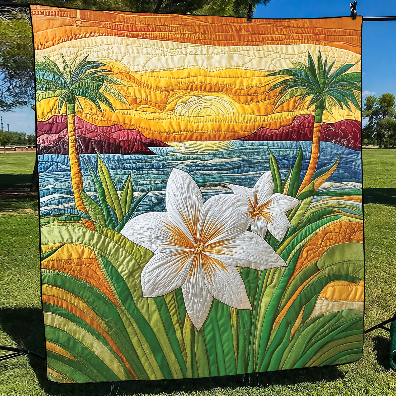 Aloha Comfort Quilted Blanket Cute Throw Blanket Themed Gifts For Sea Lovers - Marykun