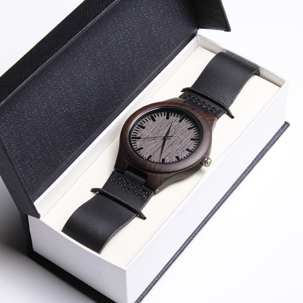 Wood Watch for Dad- You will always be my dad, my hero
