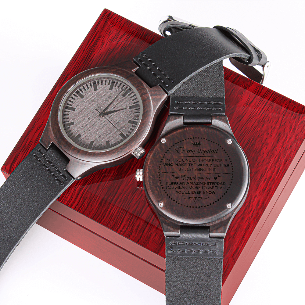 Wood Watch for Stepdad- You mean more to me than you'll ever know