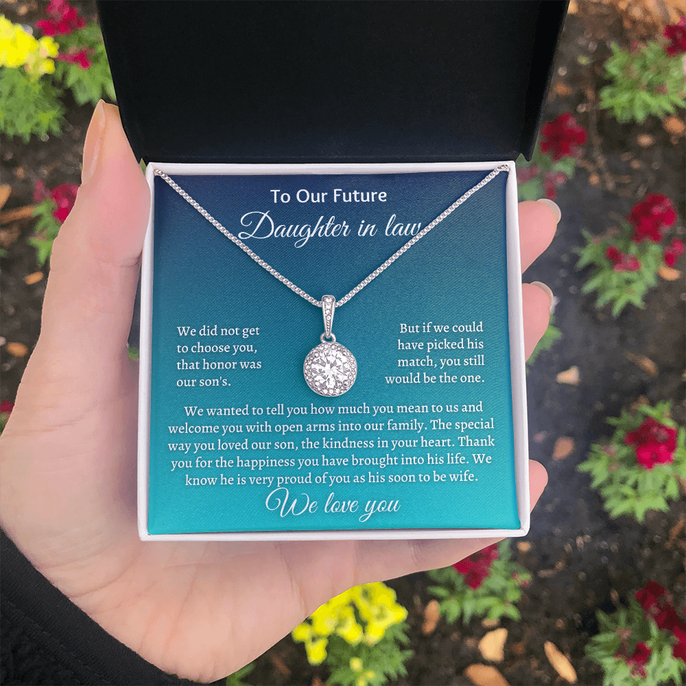 Gift for Daughter-in-law - We know he is very pround of you as his soon to e wife. We love you