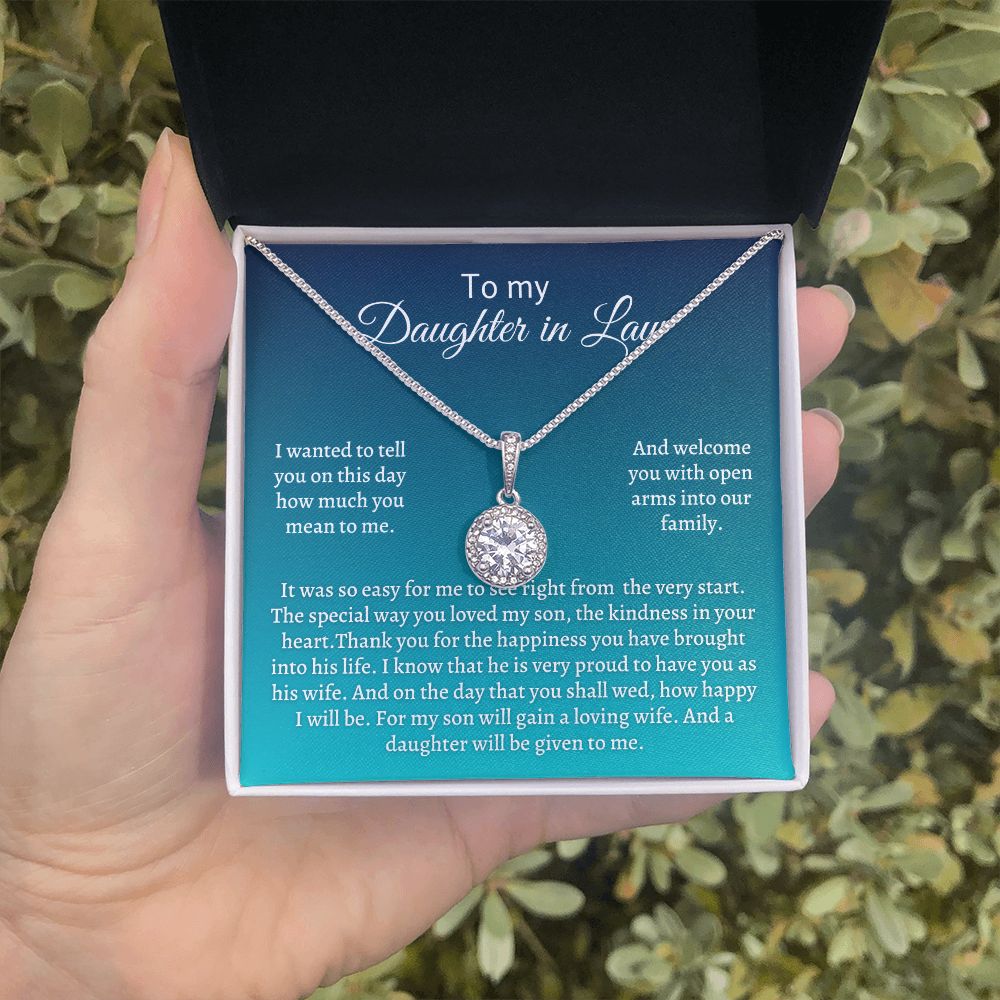 Gift for Daughter-in-law - For my son will gain a loving wife. And a daughter will be given to me