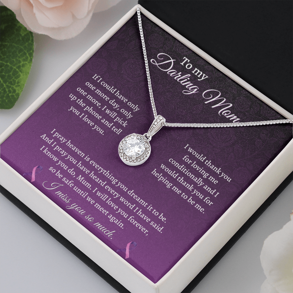 Gift for daughter loss of mother- I will love you forever, so be safe until we meet again