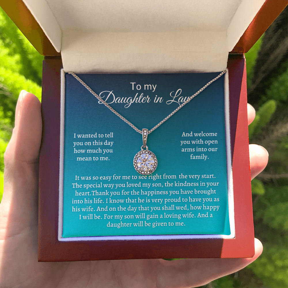 Gift for Daughter-in-law - For my son will gain a loving wife. And a daughter will be given to me