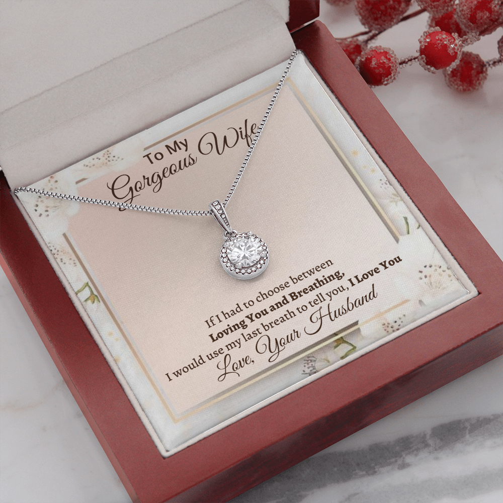 Gift for Wife - I would use my last breath to tell you. I Love You