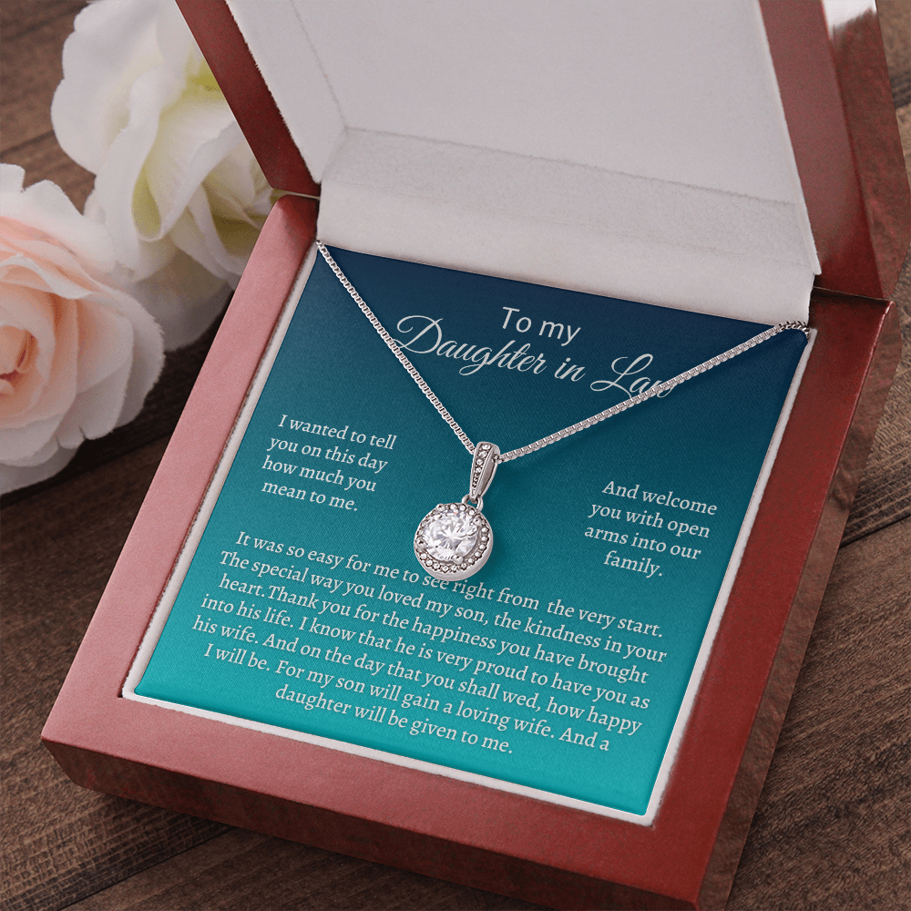 Gift for Daughter-in-law - For my son will gain a loving wife. And a daughter will be given to me