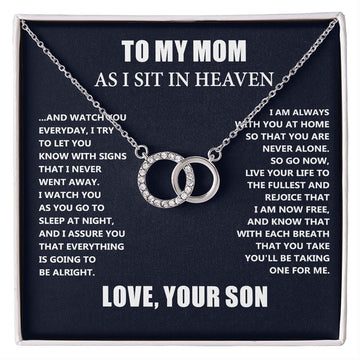 Loss of Son Gift for Mom - Christmas Mother's Day Necklace Gifts For Mother