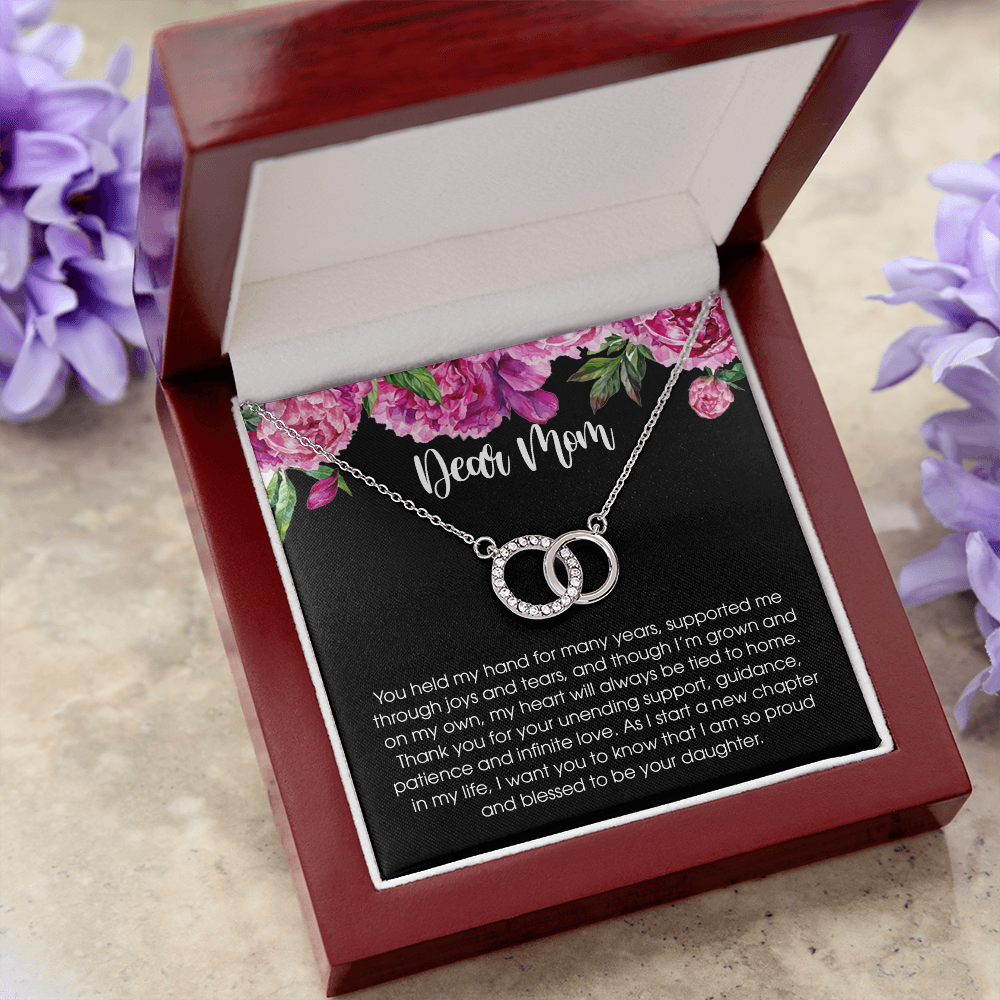 You Held My Hand For Many Years, Mother of the Bride Pair Necklace, Mom Wedding Gift from Bride