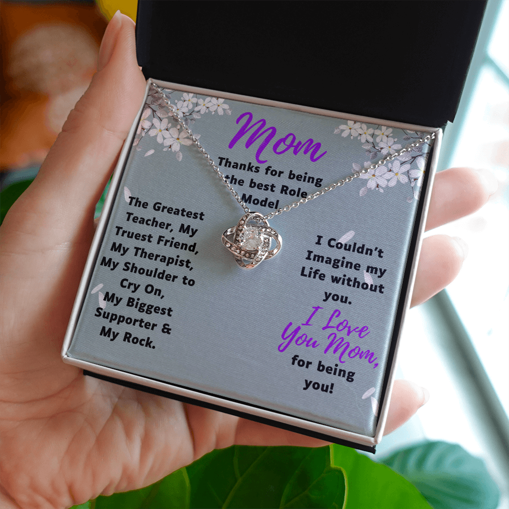 Mom Thanks For Being The Best Role Model, Necklace Gift For Mom