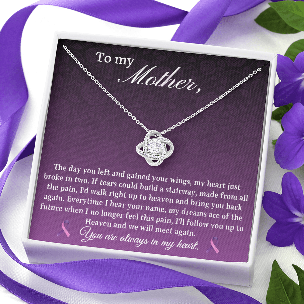 Gift for daughter loss of mother- I'll follow you up to heaven and we will meet again