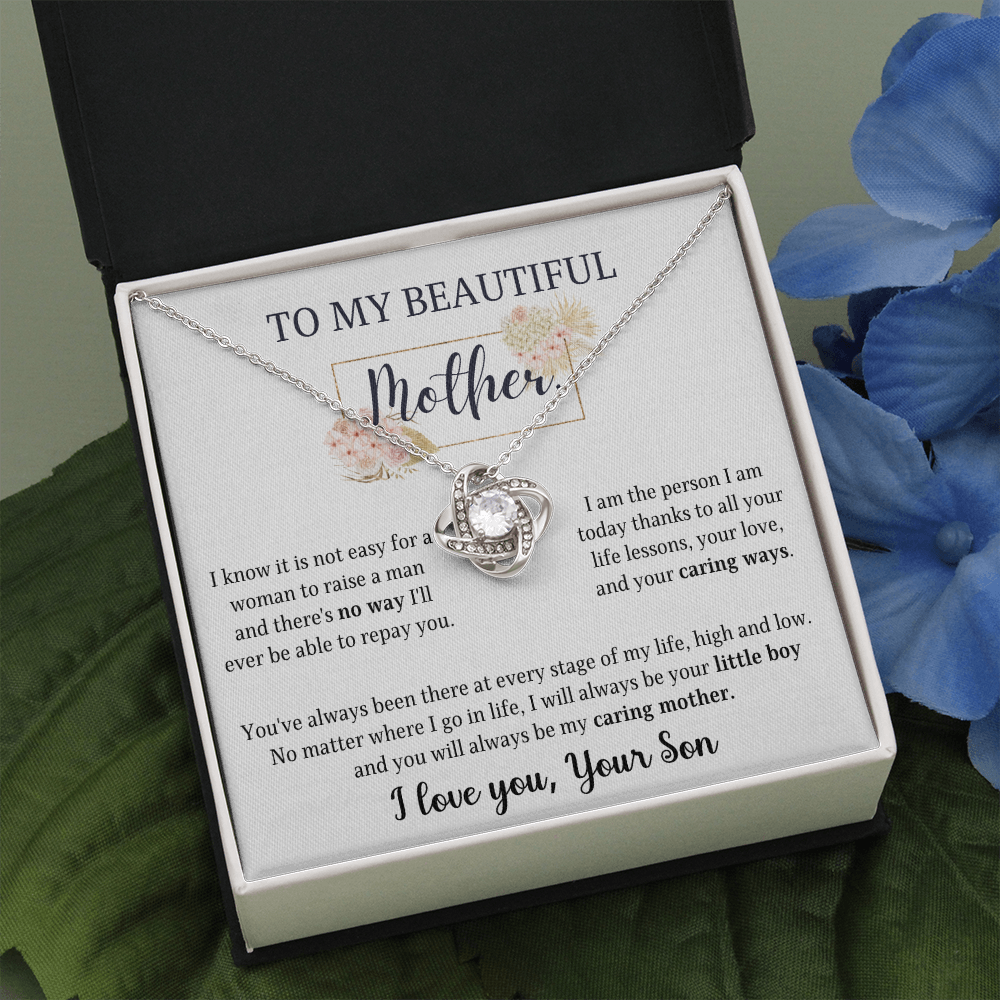 Gift for mom on mother's day- You'll always be my caring mother