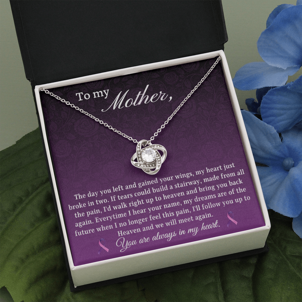 Gift for daughter loss of mother- I'll follow you up to heaven and we will meet again