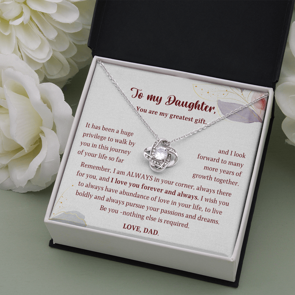 Gift for Daughter from Dad - I wish you to always have abundance of love in your life. Love, Dad.