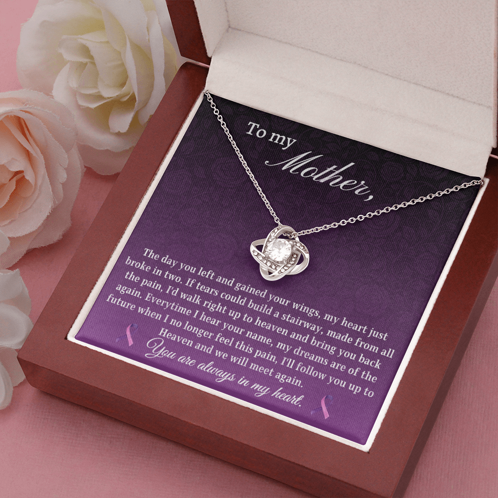 Gift for daughter loss of mother- I'll follow you up to heaven and we will meet again