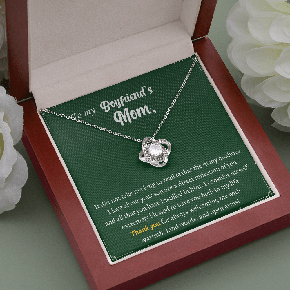 Gift for Boyfriend's Mom- Thank you for always welcoming me with warmth, kind words