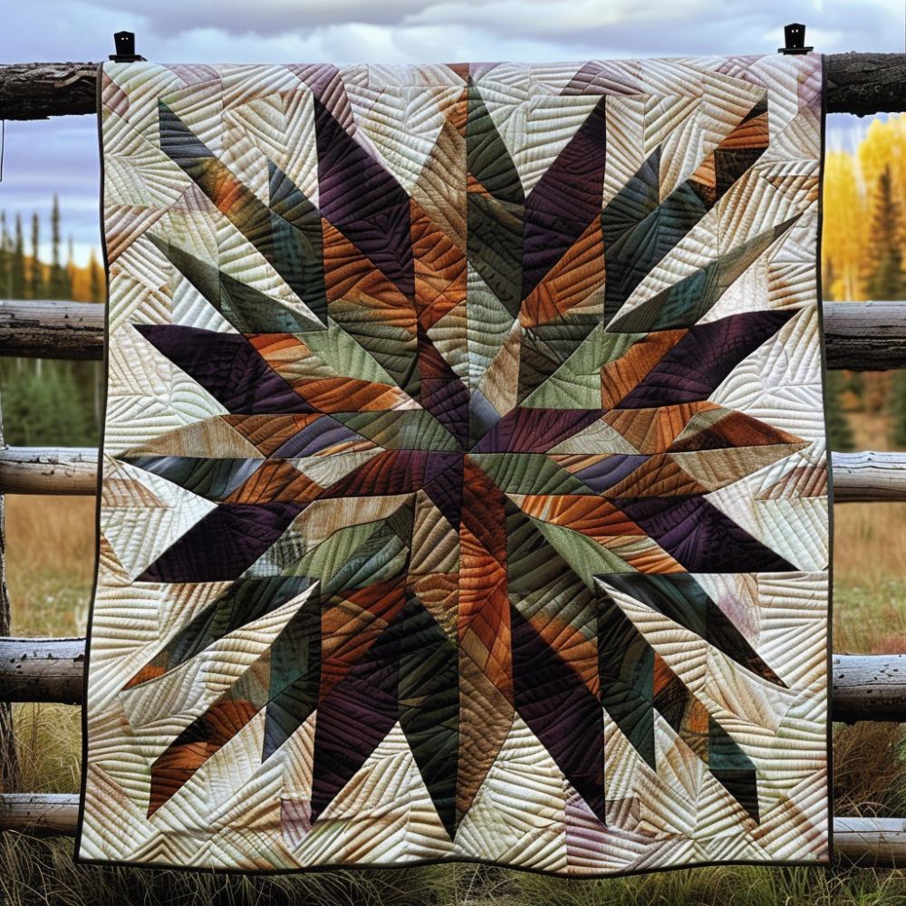 Autumn Starburst Quilted Blanket Cool Throw Blanket Gift Ideas For Elephant Lovers - Marykun