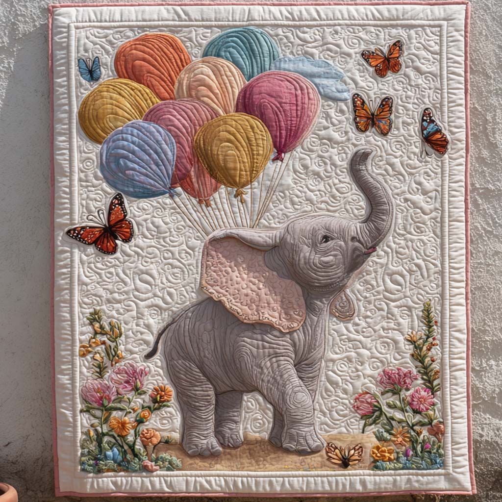 Balloon Dreams Quilted Blanket Bedroom Xmas Decor Unique Best Gifts For Butterfly Lovers - Marykun