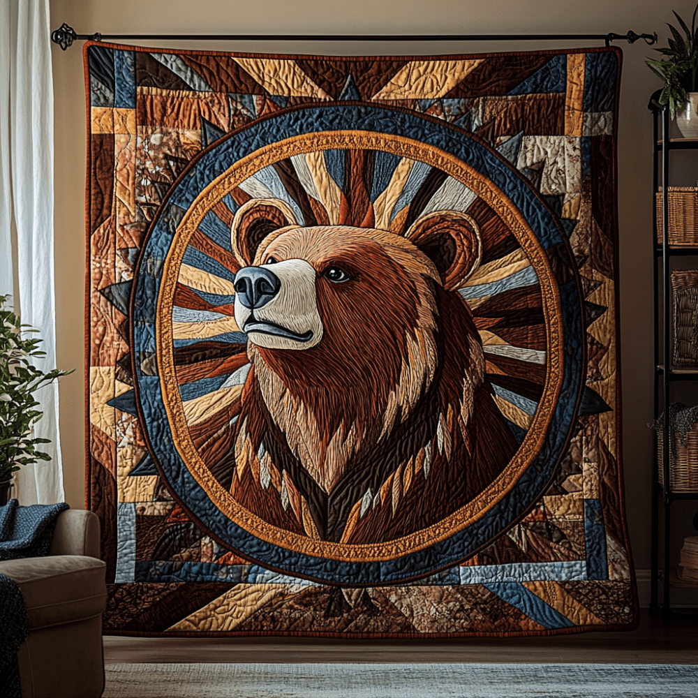Bear Legend Quilted Blanket Bedroom Xmas Decor Unusual Gifts For Cat Lovers - Marykun
