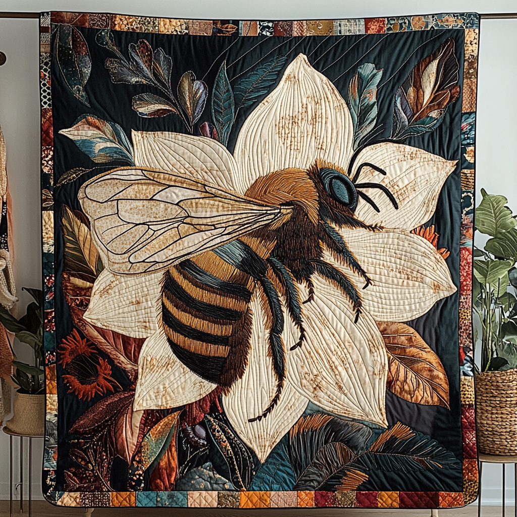 Bee Dream Quilted Blanket Best Couch Throw Blanket Faith Based Christmas Gifts - Marykun