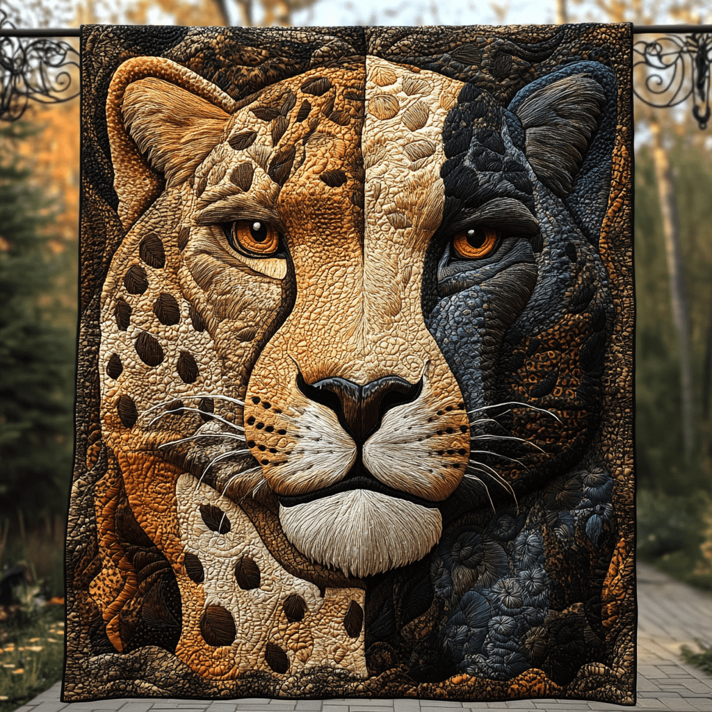 Big Cat Origin Quilted Blanket Sofa Couch Throw Blanket Leopard Gifts For Her - Marykun