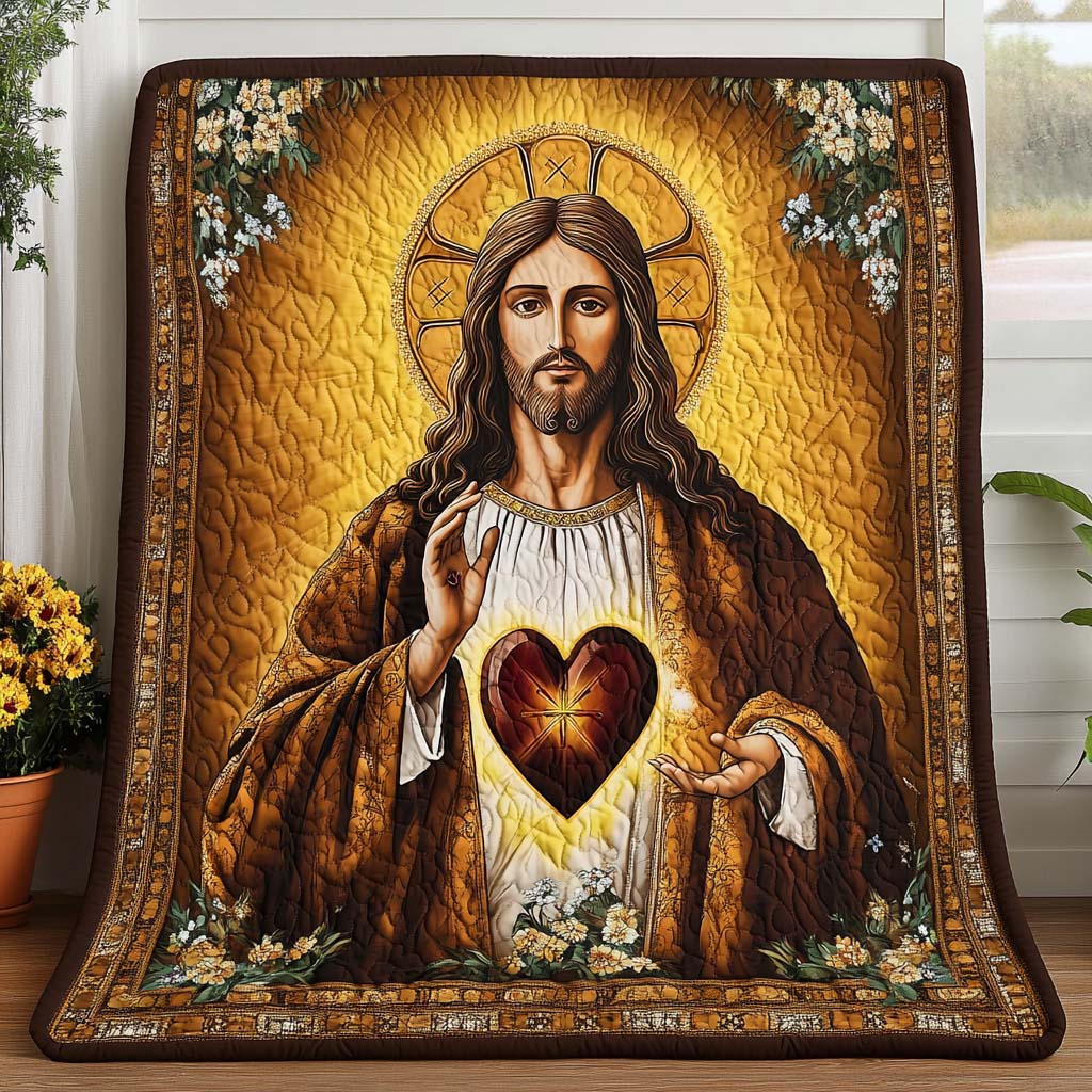 Blessed Savior Quilted Blanket Cute Throw Blanket Black Cat Presents - Marykun