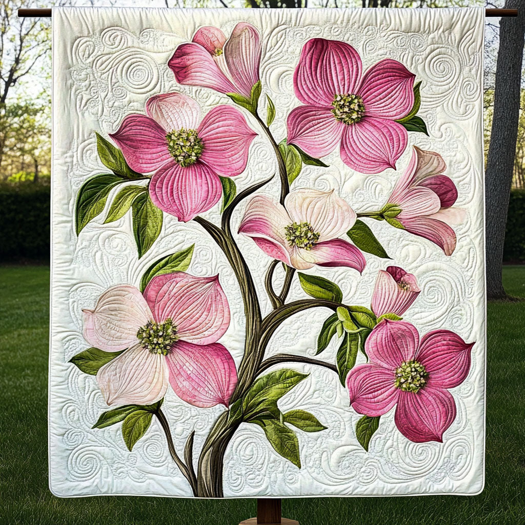 Blooming Beauty Quilted Blanket Christmas Throw Blanket Christmas Floral Gifts - Marykun