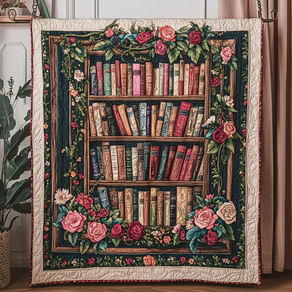 Blossoms for Mom Quilted Blanket Christmas Throw Blanket Best Unique Book Gifts - Marykun