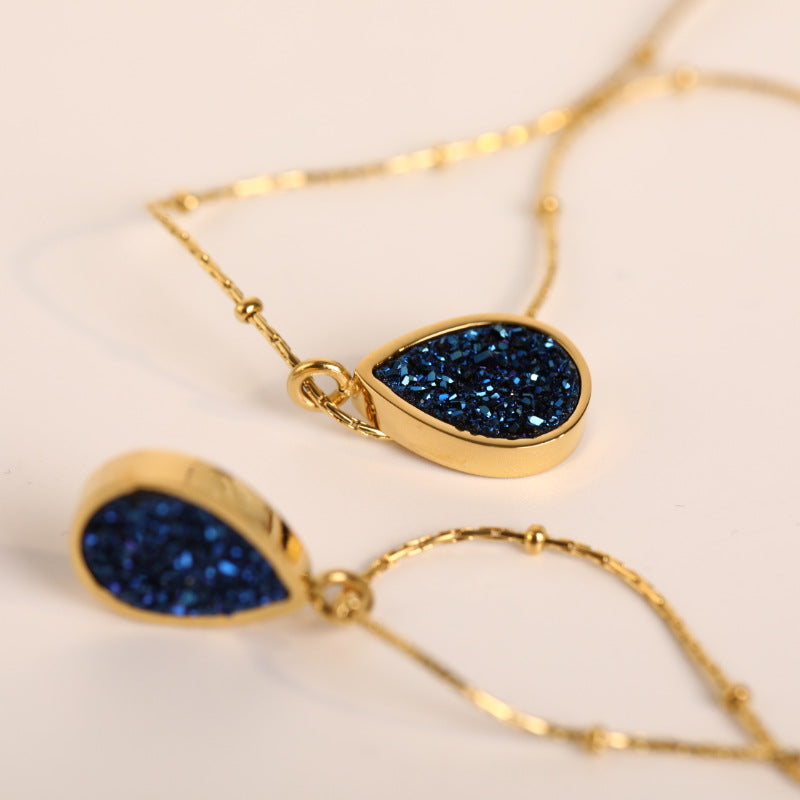 Water Drop Necklace Gift for Mum from Son-Daughter, Mother's Day