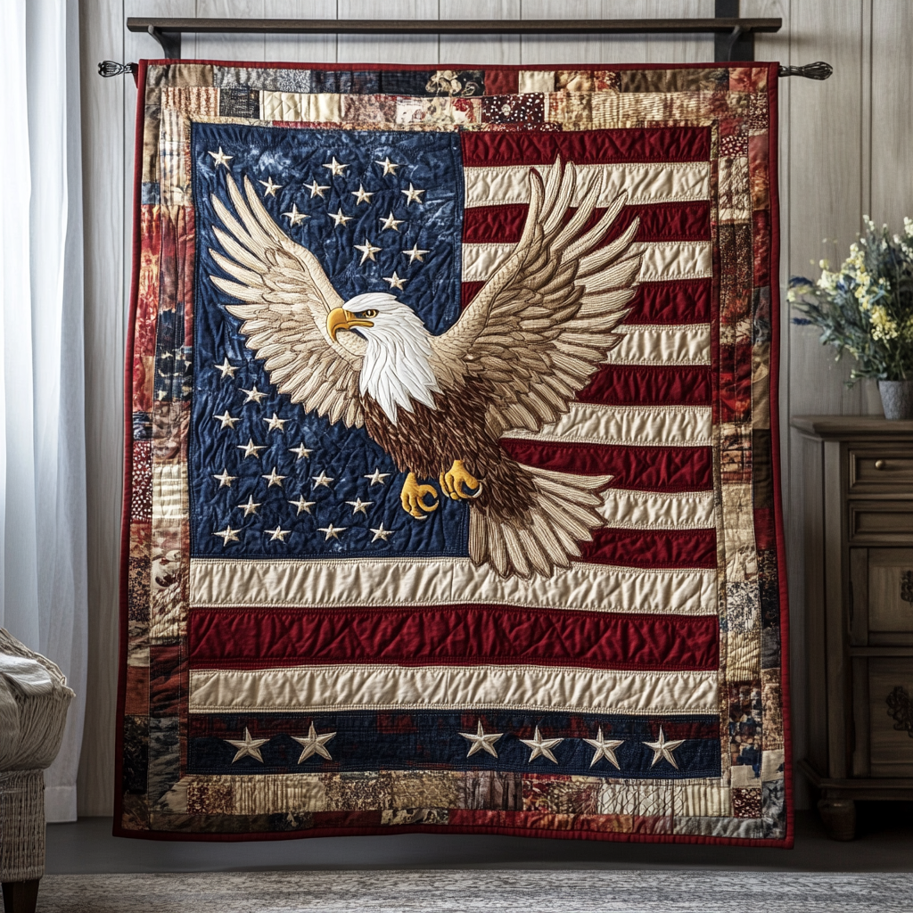 Bold Spirit Quilted Blanket Nice Throw Blanket Presents For Duck Lovers - Marykun