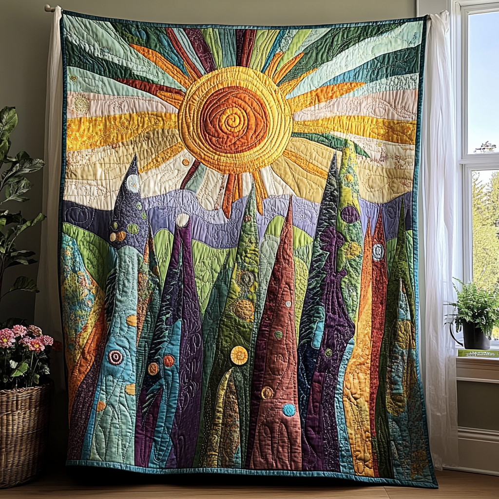 Boreal Dream Quilted Blanket Sofa Couch Throw Blanket Gifts For Someone Who Loves Nature - Marykun