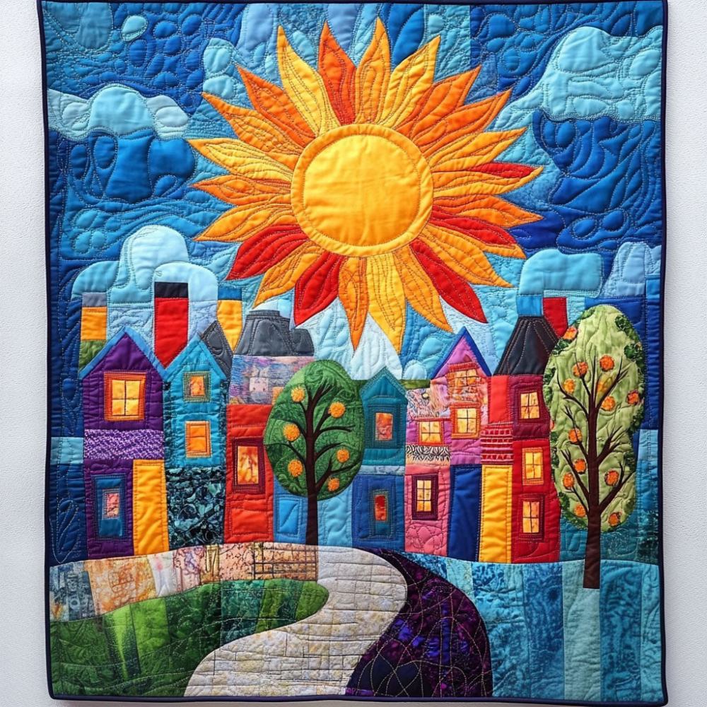 Bright Dwellings Quilted Blanket Cute Bedroom Ideas Unique Gifts For Nature Lovers - Marykun