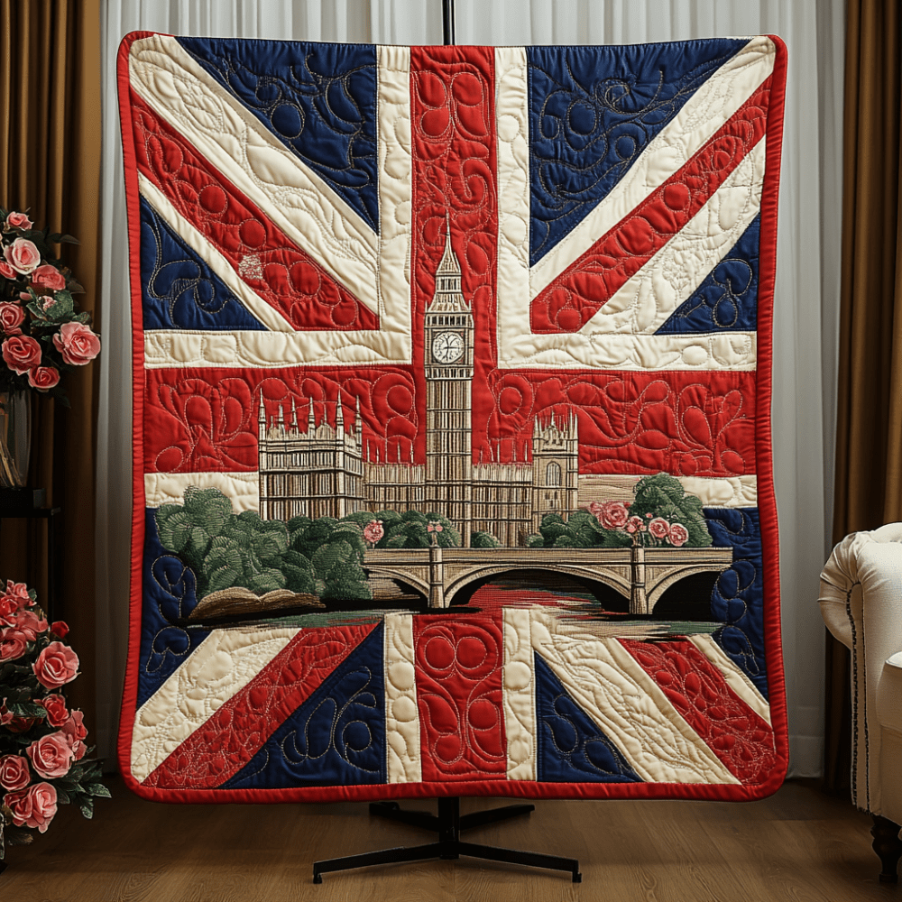 British Beauty Quilted Blanket Cute Throw Blanket Gifts For People From England - Marykun