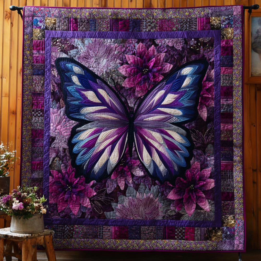 Butterfly Dreams Quilted Blanket Bed Room Decor Best Butterfly Gifts For Christmas - Marykun