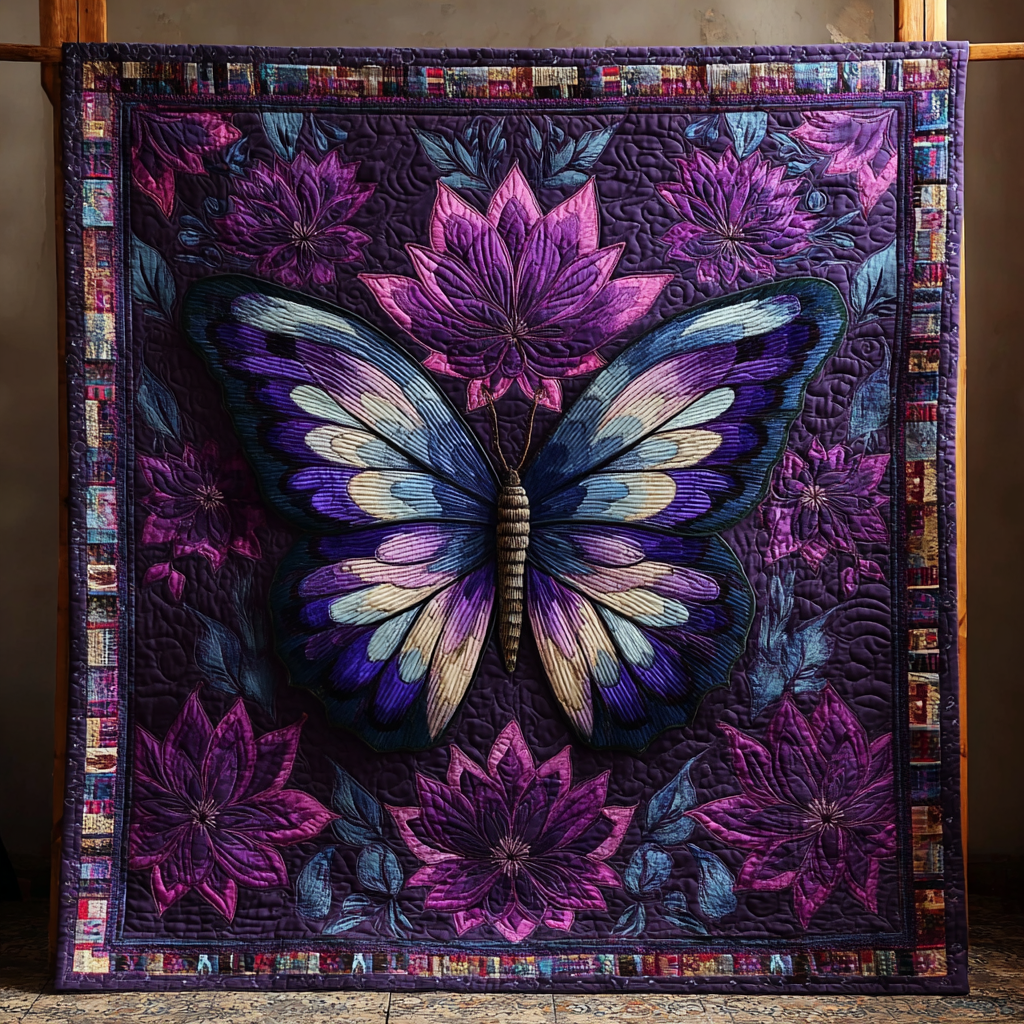 Butterfly Essence Quilted Blanket Cool Throw Blanket Elephant Gifts For Xmas - Marykun
