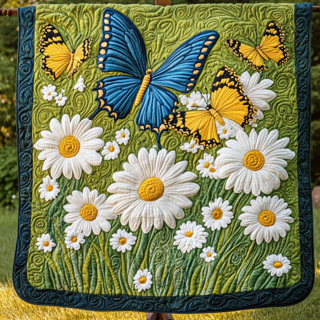 Butterfly Garden Quilted Blanket Nice Throw Blanket Cool Gifts For Butterfly Lovers - Marykun
