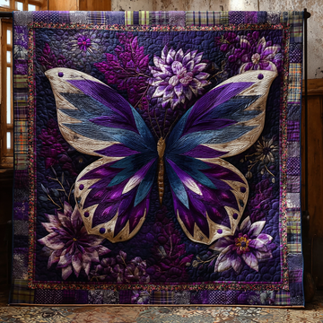 Butterfly Wings Quilted Blanket Holiday Throw Blanket Elephant Presents For Christmas - Marykun