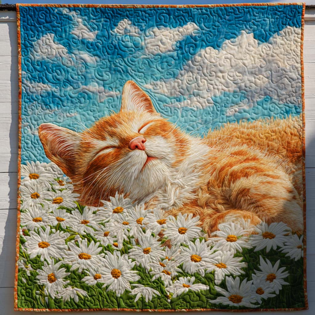 Cat Floral Dream Quilted Blanket Nice Throw Blanket Awesome Gifts For Cat Lovers - Marykun
